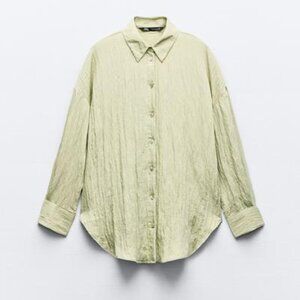 Zara Wrinkled Look (S) Shirt & (L) Wrap Pants CLEANING OUT CLOSET by 10/26